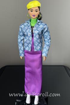 Mattel - Barbie - BMR1959 - Neon Motocross Dress & Oversized Denim Jacket  - Poupée